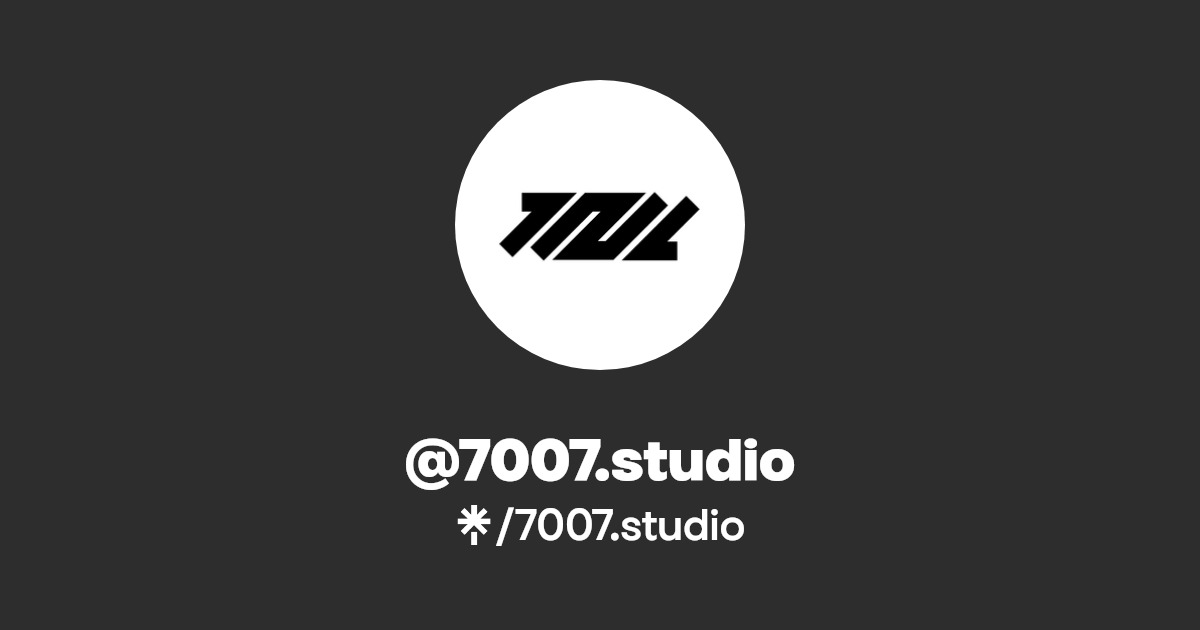 7007.studio Twitter Linktree