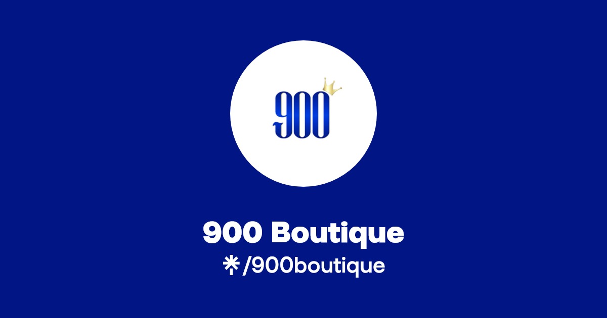 900 Boutique Instagram, Facebook Linktree