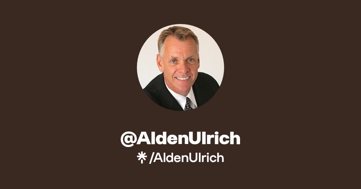 AldenUlrich Twitter, Instagram, Facebook Linktree