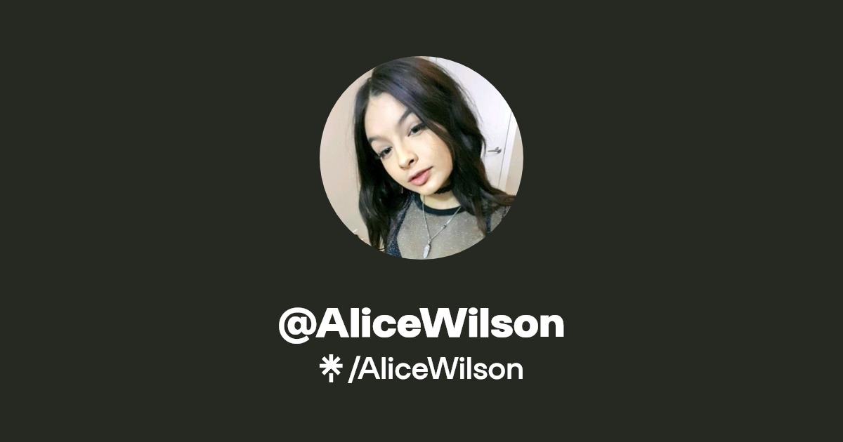 @AliceWilson | Linktree