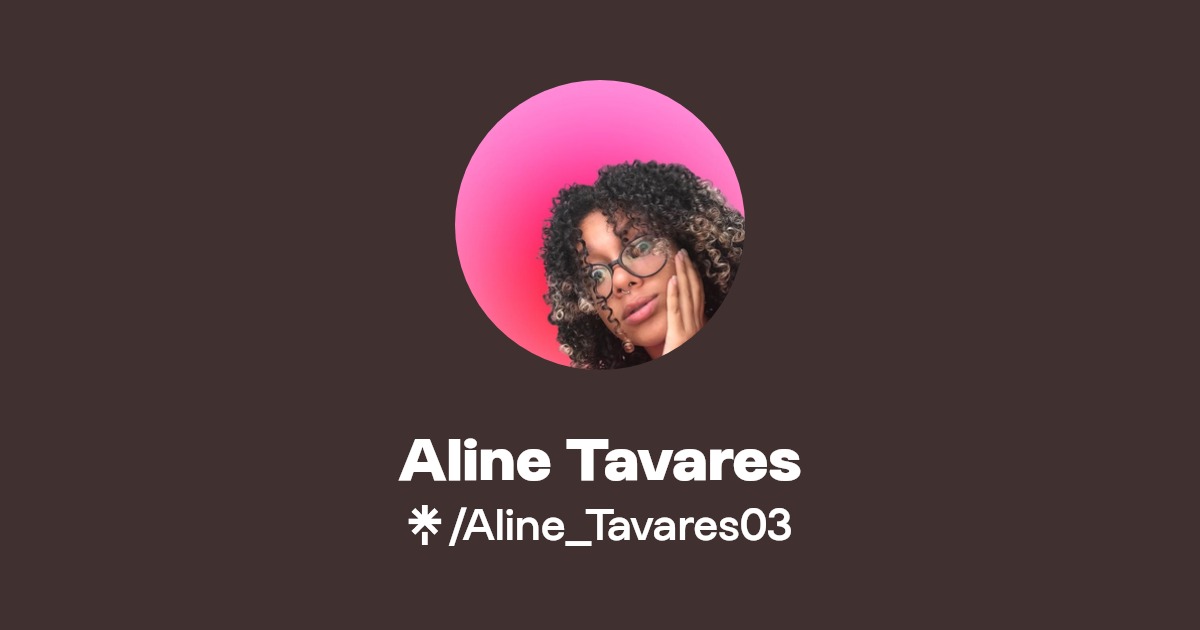 Aline Tavares TikTok Linktree