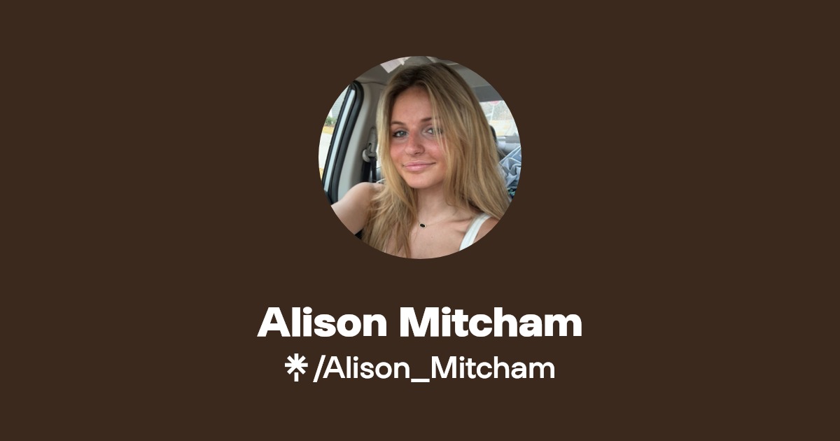 Alison Mitcham - Find Alison Mitcham Onlyfans - Linktree