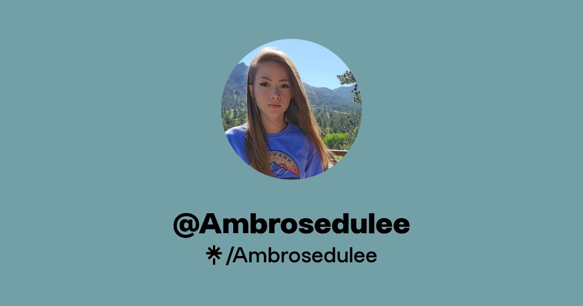 Ambrosedulee - Find @Ambrosedulee Onlyfans - Linktree