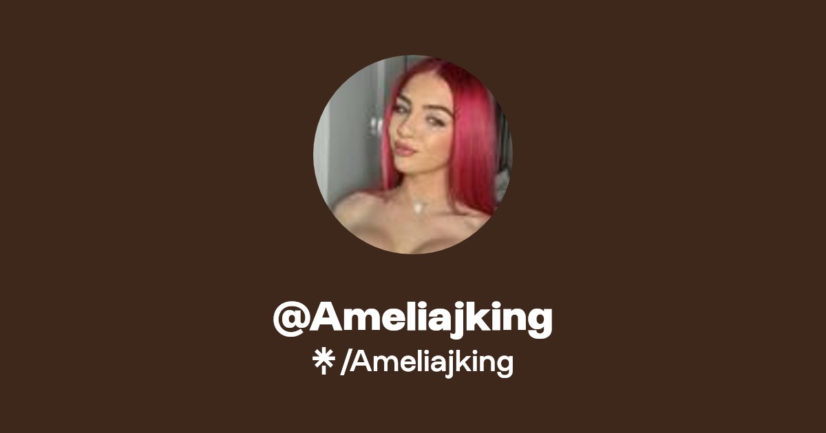 Amelia King Instagram, TikTok Linktree