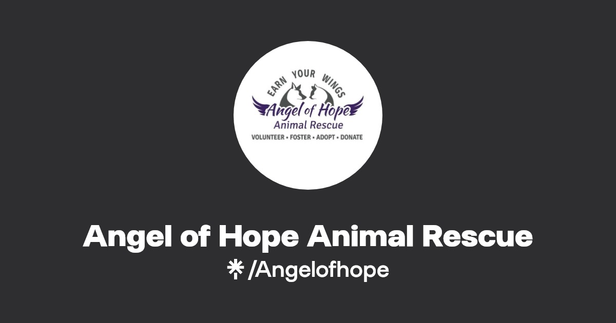 Angel of Hope Animal Rescue Instagram, TikTok Linktree