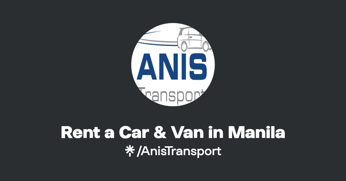 Rent a Car & Van in Manila Instagram, Facebook Linktree