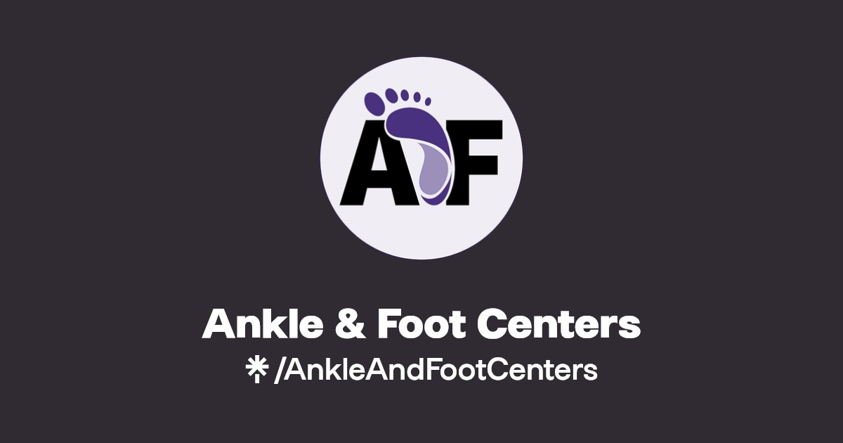 Ankle & Foot Centers Instagram, Facebook, TikTok Linktree