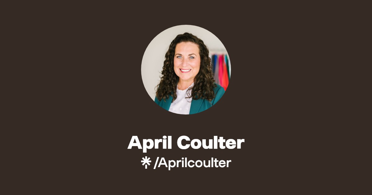 April Coulter Instagram, Facebook Linktree