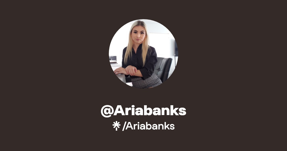 Ariabanks - Find @Ariabanks Onlyfans - Linktree