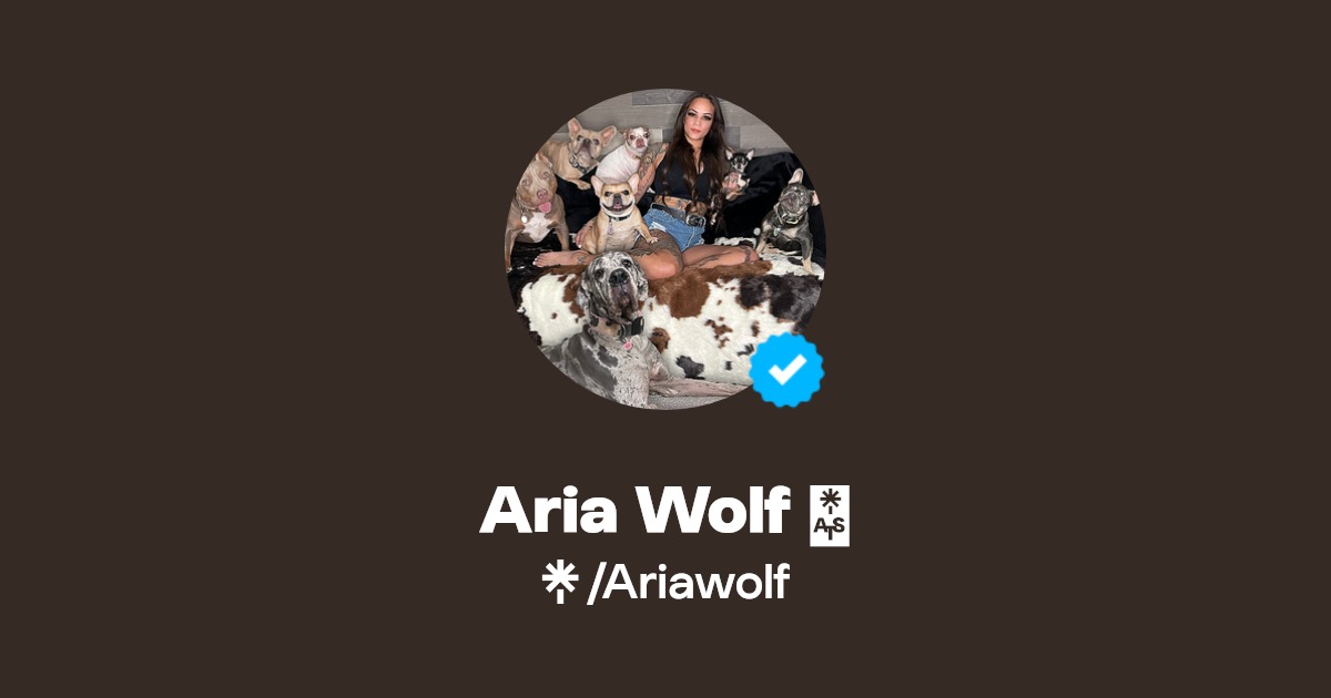 Aria Wolf 🐺 | Instagram, TikTok | Linktree