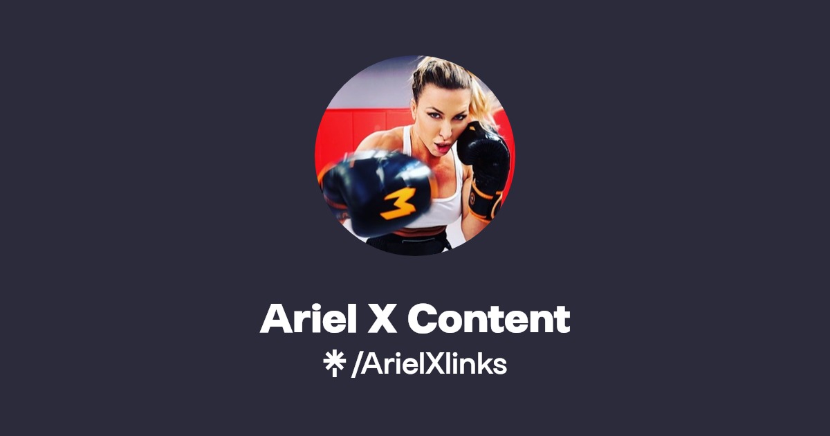 Ariel X Content | Twitter, Instagram | Linktree