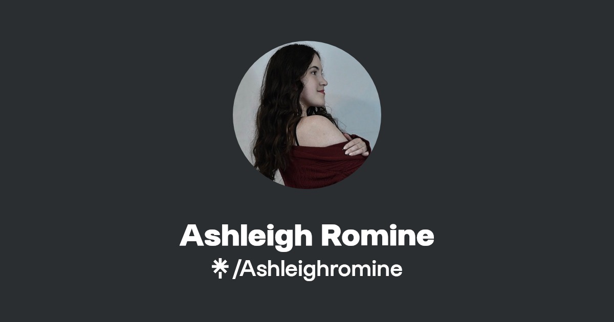 Ashleigh Romine Instagram, Facebook, TikTok Linktree