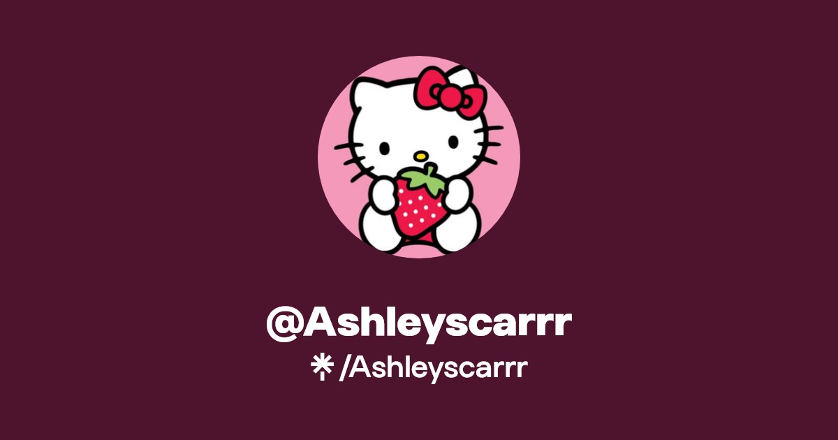Ashley Scarr | Linktree