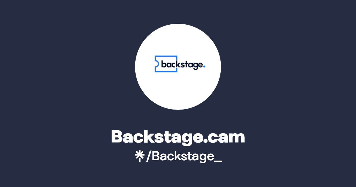 Backstage.cam | Instagram | Linktree