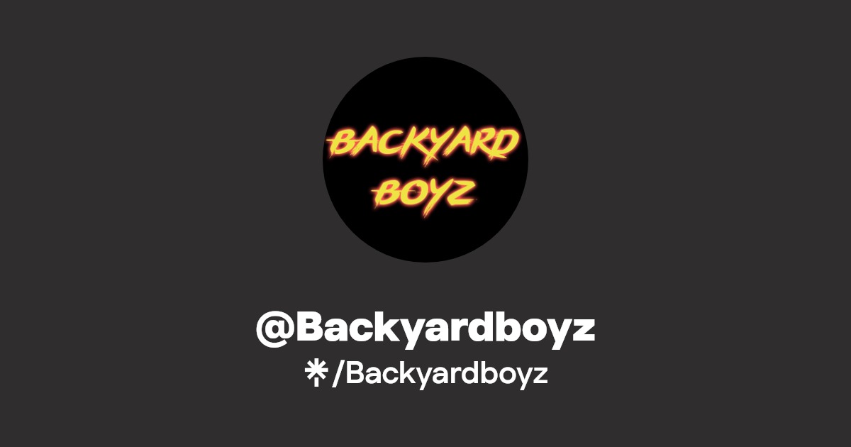 Backyardboyz Facebook Linktree