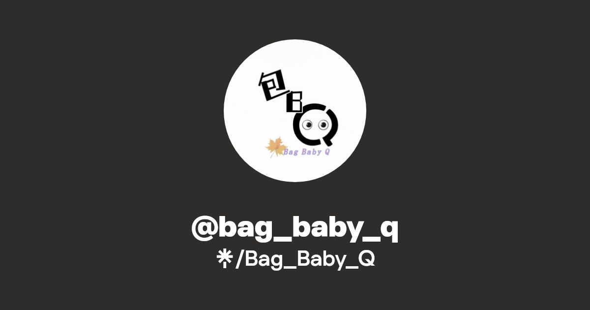 bag_baby_q Instagram, Facebook Linktree