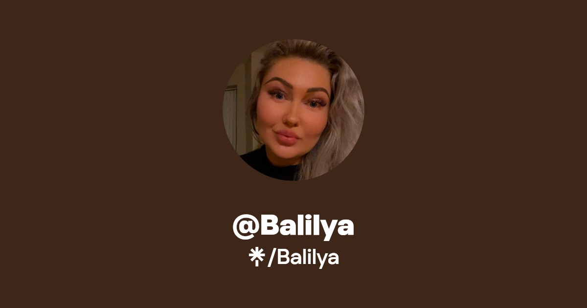 Balilya - Find @Balilya Onlyfans - Linktree