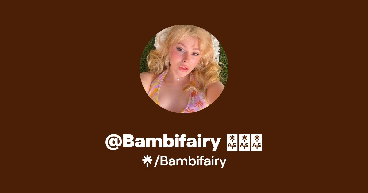 @Bambifairy 🧚🏻‍♀️ | Instagram, Facebook, TikTok | Linktree