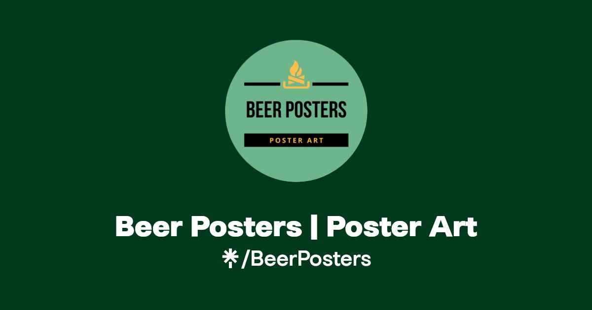 Beer Posters Poster Art Instagram, TikTok Linktree
