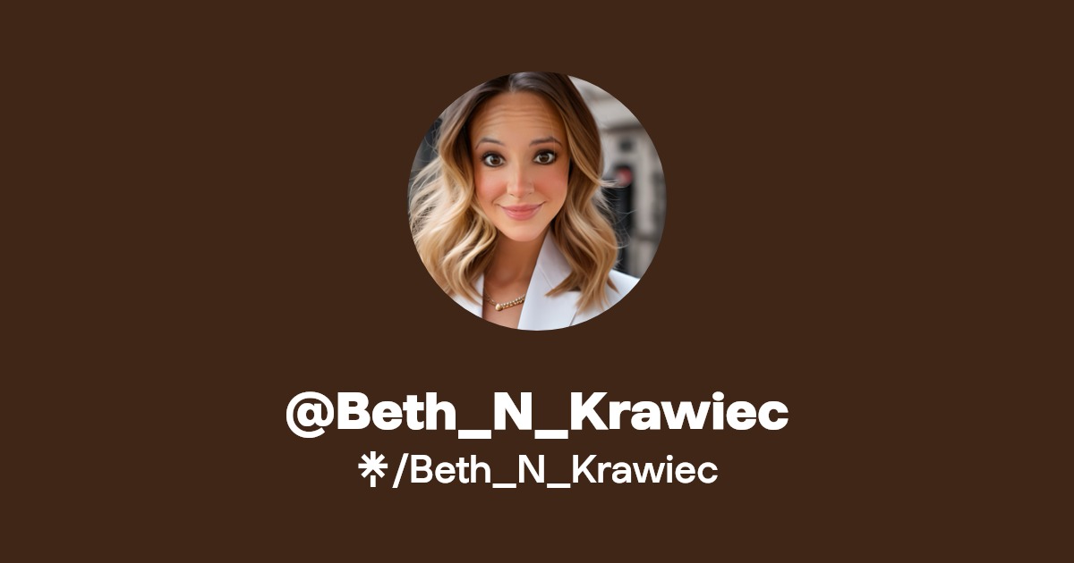Beth_N_Krawiec Instagram, Facebook, TikTok Linktree