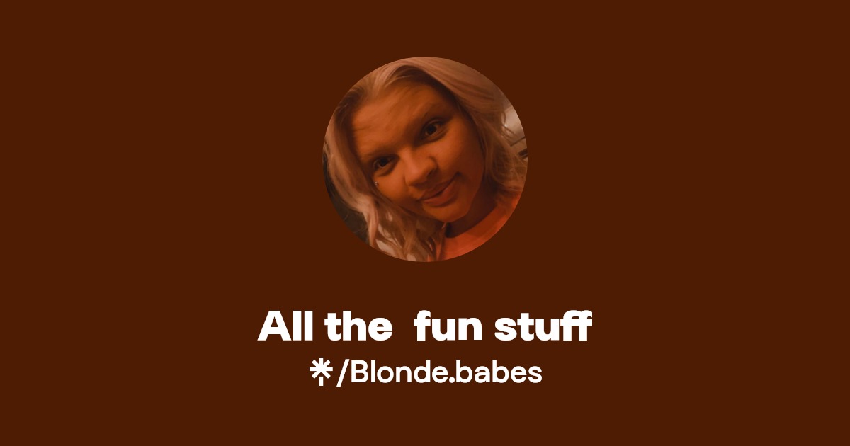 All the fun stuff | Instagram, TikTok | Linktree