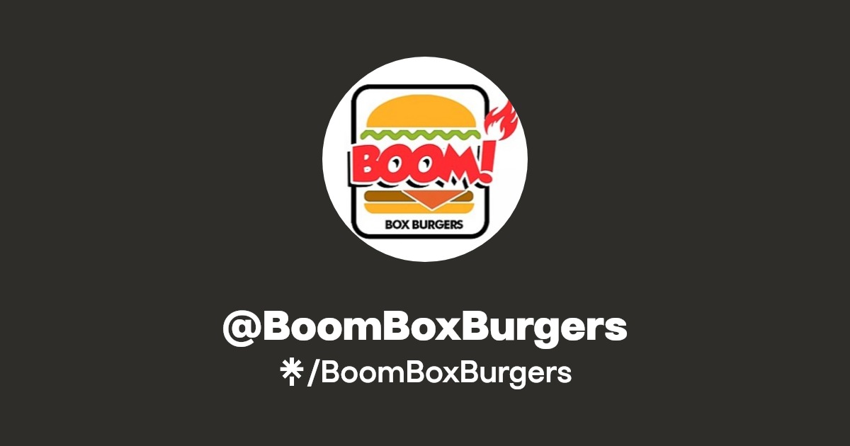 BoomBoxBurgers Linktree