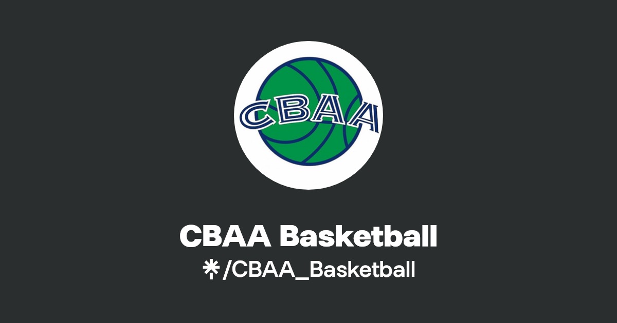 CBAA Basketball Instagram, Facebook Linktree