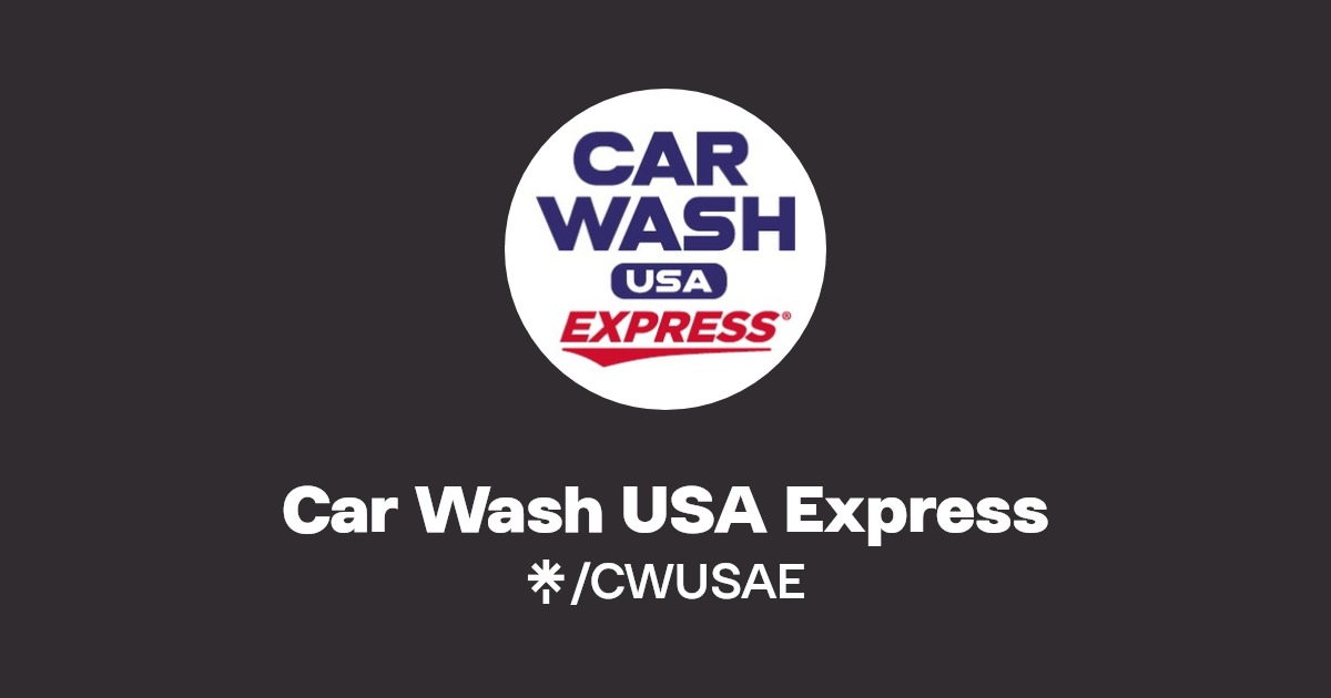 Car Wash USA Express Instagram, Facebook Linktree
