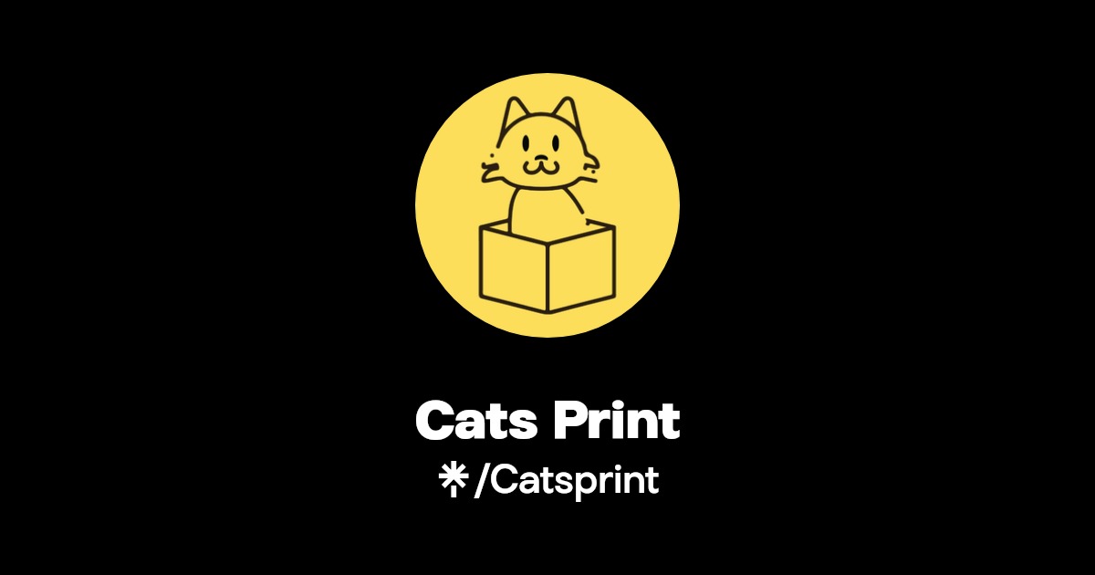 Cats Print Instagram, TikTok Linktree