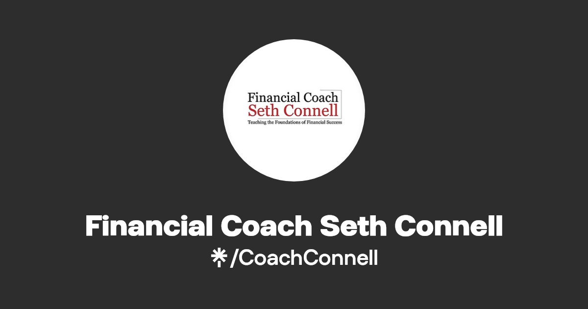 Financial Coach Seth Connell Instagram, Facebook Linktree