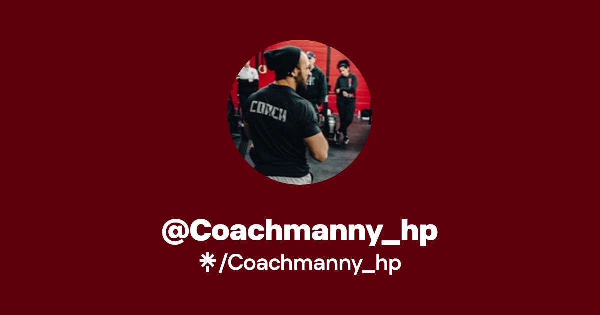 @Coachmanny_hp | Linktree