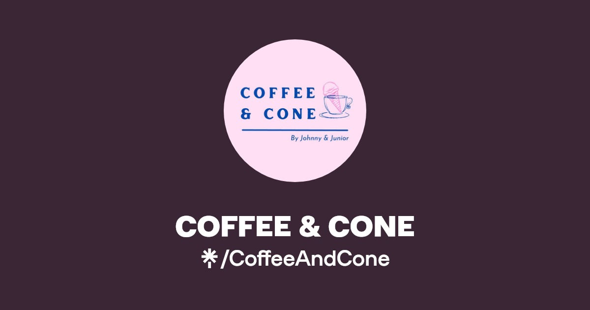 COFFEE & CONE Instagram, TikTok Linktree