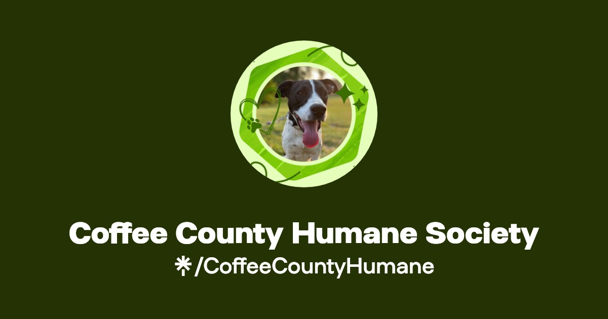 Coffee County Humane Society Instagram, Facebook Linktree