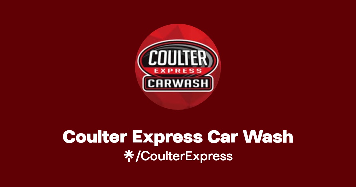 Coulter Express Car Wash Instagram, Facebook, TikTok Linktree