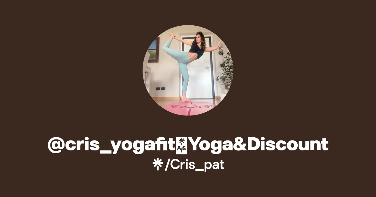 cris_yogafit💗Yoga&Discount Instagram, TikTok Linktree