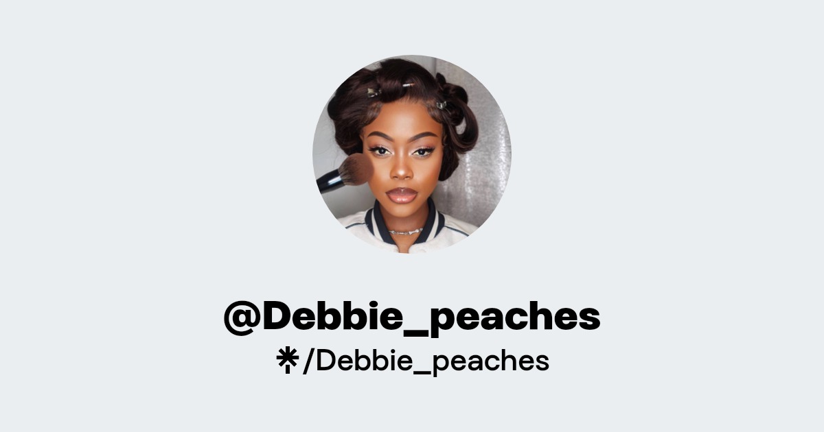Debbie_peaches Instagram, TikTok Linktree