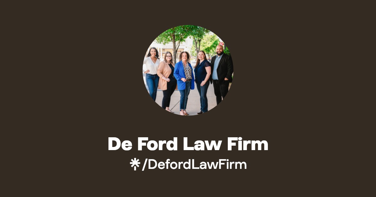 De Ford Law Firm Instagram, Facebook Linktree