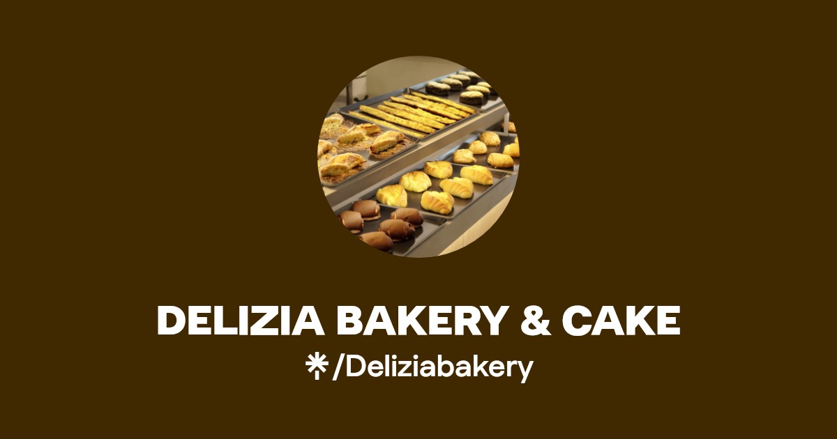 Delizia Bakery & Cake Instagram, Facebook, TikTok Linktree