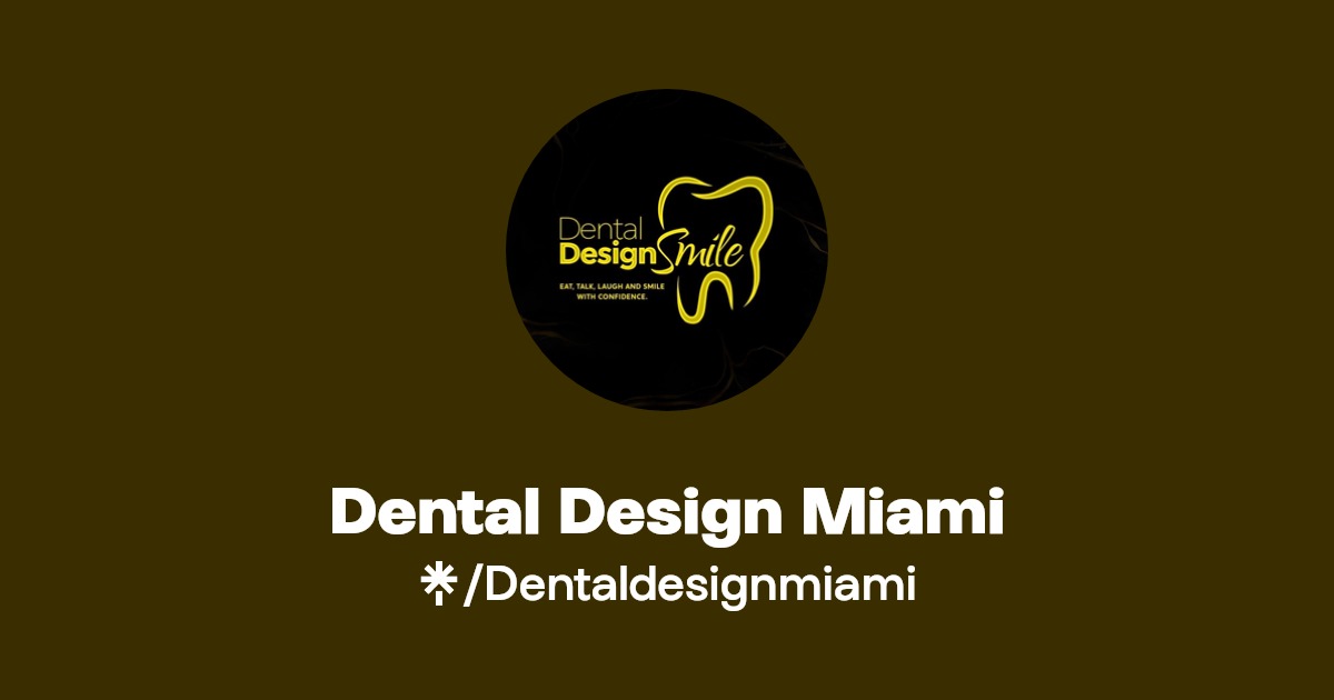 Dentaldesignmiami's link in bio TikTok and socials Linktree