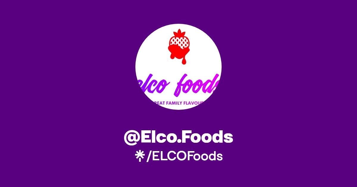Elco.Foods Instagram, Facebook Linktree