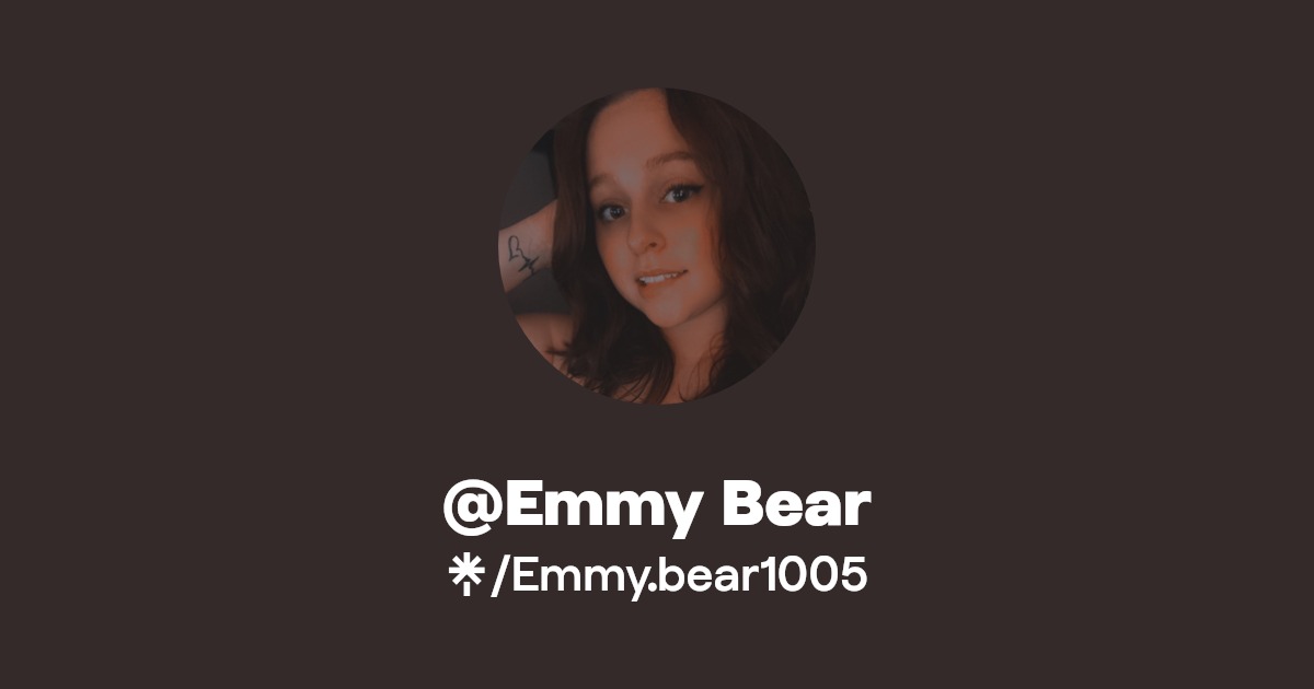 @Emmy Bear | Instagram, Facebook | Linktree