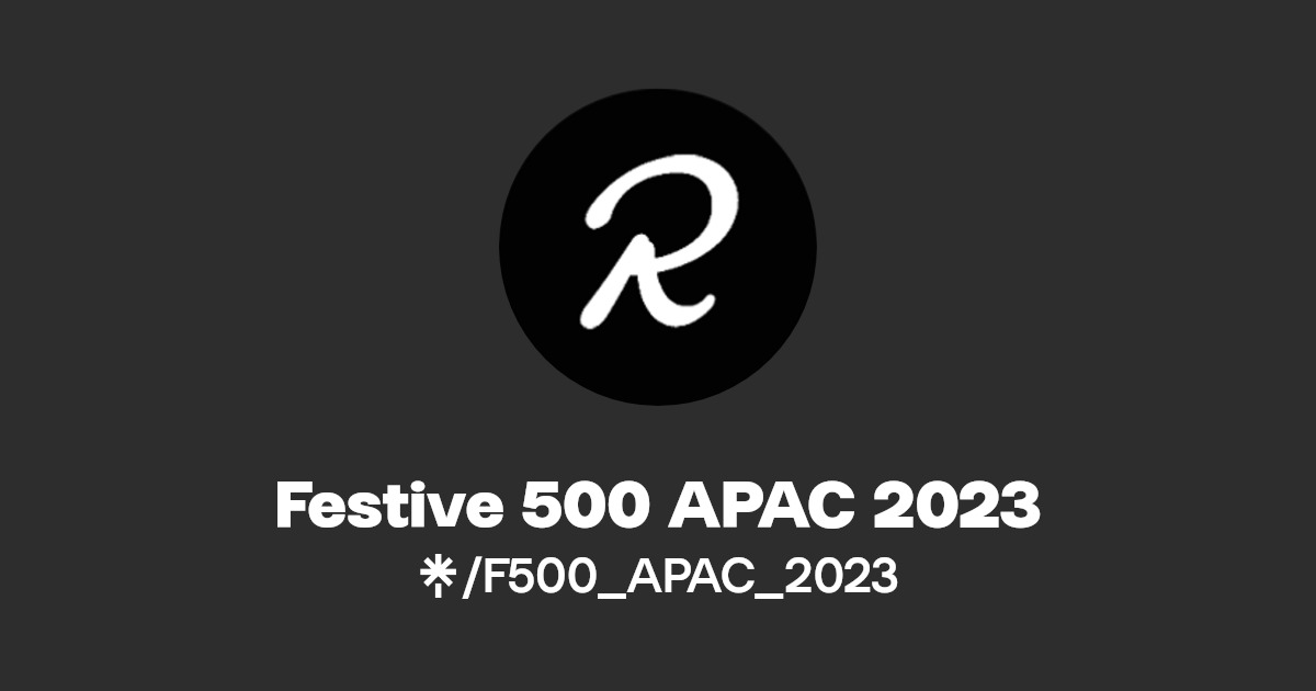 Festive 500 APAC 2023 Linktree