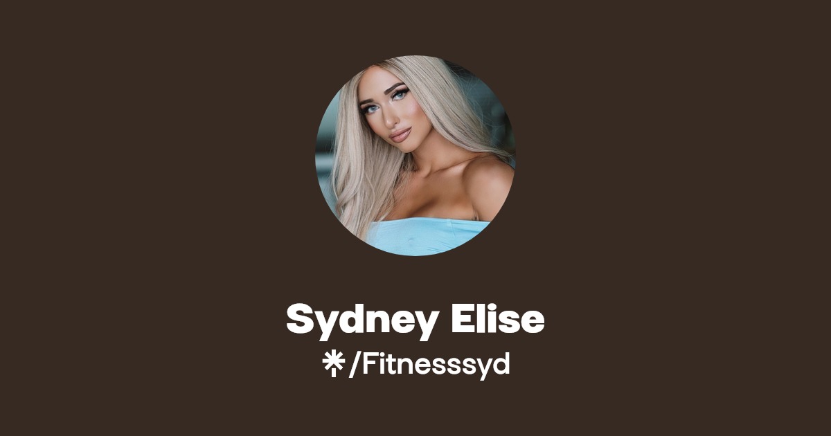 Sydney Elise - Find Sydney Elise Onlyfans - Linktree