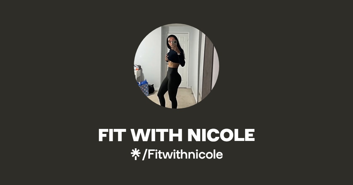 FIT WITH NICOLE | Instagram | Linktree