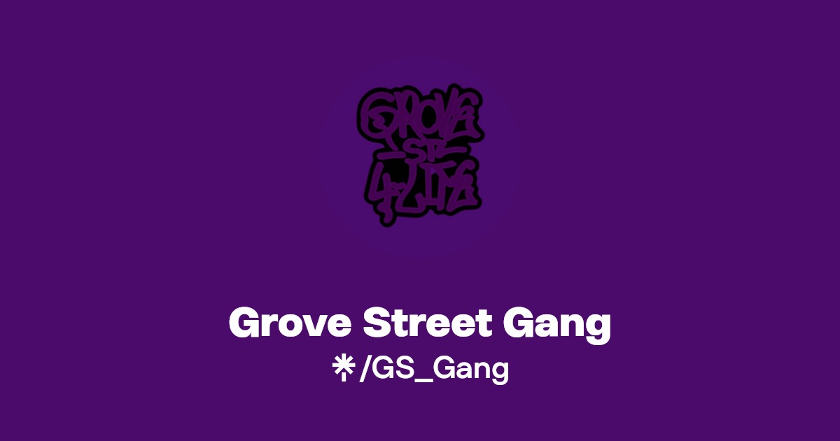 Grove Street Gang Twitter, Twitch Linktree