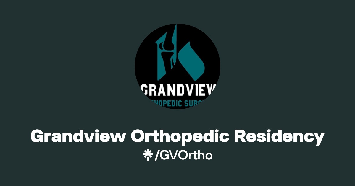 Grandview Orthopedic Residency Instagram Linktree