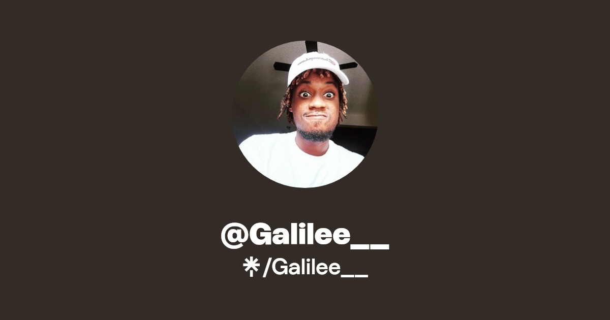 Galilee__ Instagram, Facebook Linktree