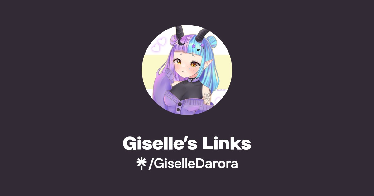 Giselle’s Links Twitter, TikTok, Twitch Linktree(04)