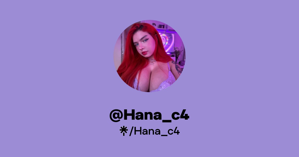 Hana_c4 - Find @Hana_c4 Onlyfans - Linktree