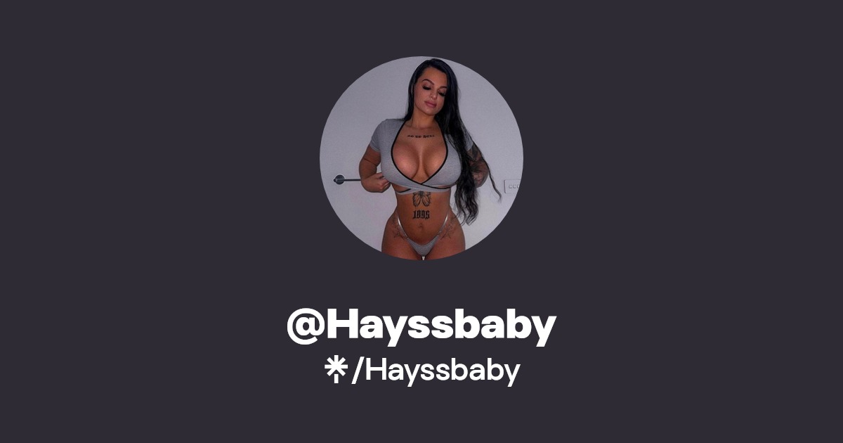 Hayssbaby - Find @Hayssbaby Onlyfans - Linktree